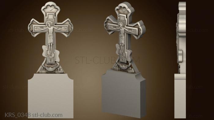 3D модель Памятник распятие с Иисусом (STL)