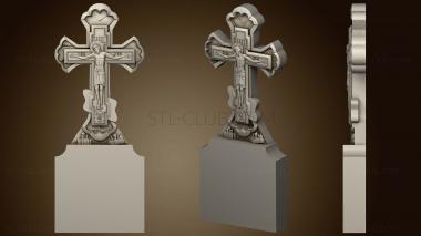 3D модель Памятник распятие с Иисусом (STL)