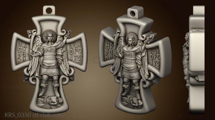 3D model Pendant with an archangel (STL)