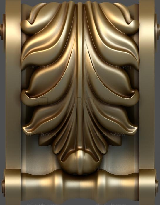 Decorative bracket, 3d stl model