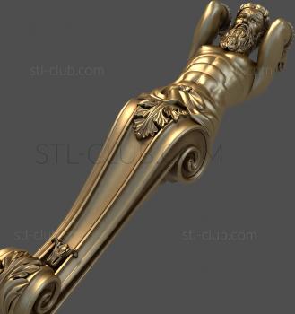 3D model Decorative bracket Atlant, 3d stl model (STL)