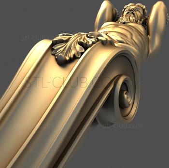 3D model Decorative bracket Atlant, 3d stl model (STL)