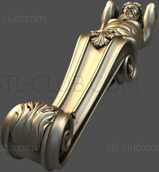 3D model Decorative bracket Atlant, 3d stl model (STL)