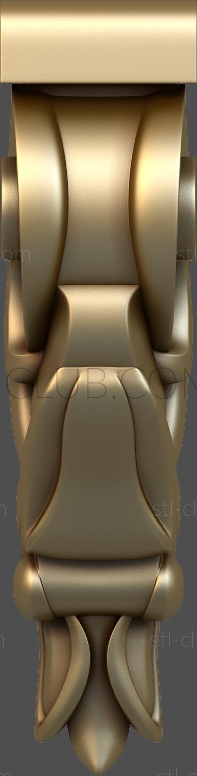 Decorative bracket, 3d stl model