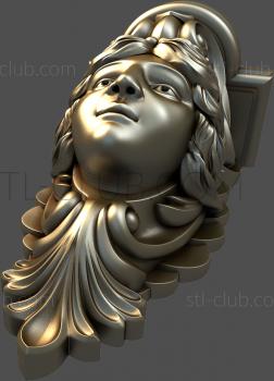 3D модель декоративный кронштейн, 3d stl модель (STL)