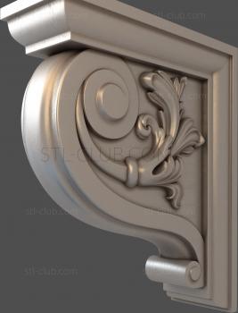 3D model Decorative bracket, 3d stl model (STL)