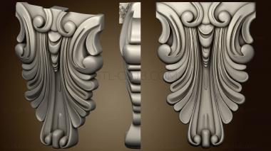 3D model Carved bracket (STL)