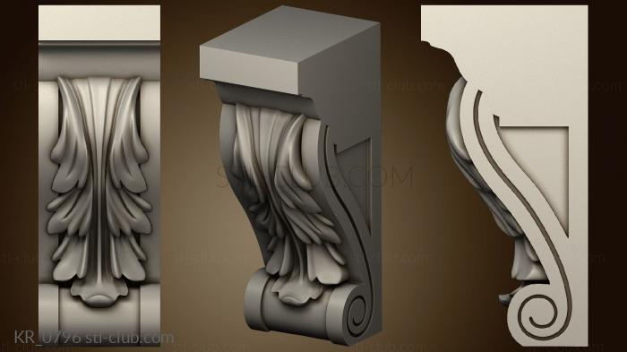 3D model Bracket for TV zone version2 (STL)