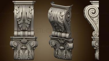 3D model Bracket with a capital (STL)