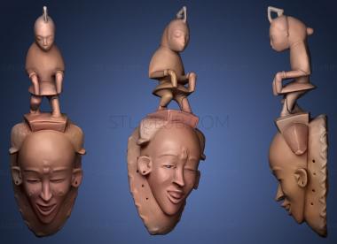 3D model African Mask Collection3 (STL)