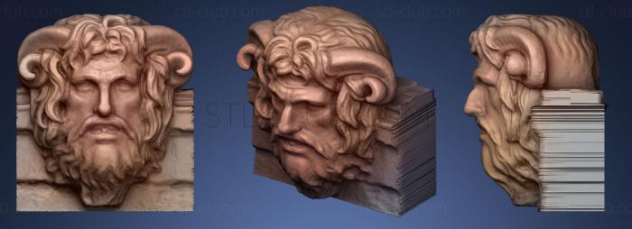 3D model Fountainhead in the shape of a Faun (STL)