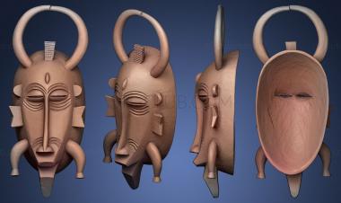 3D model Masque de visage Snoufo (STL)