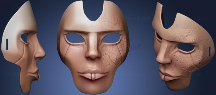 3D мадэль Маска Apex Legends Ash P Mask STL (STL)