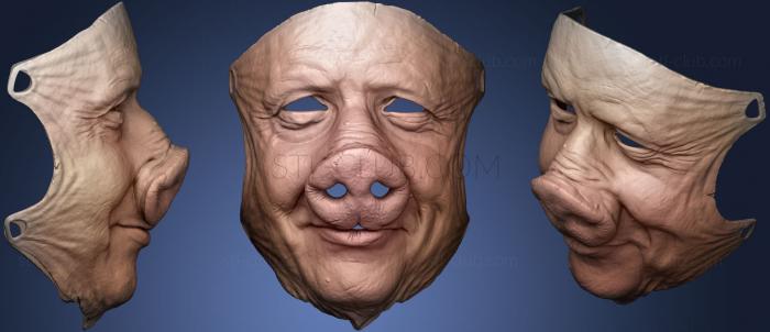 3D model Boris the Pig Mask V3 WIP (STL)