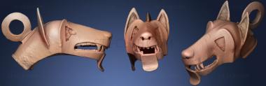 3D мадэль Bronce ibrico con cabeza de lobo (STL)