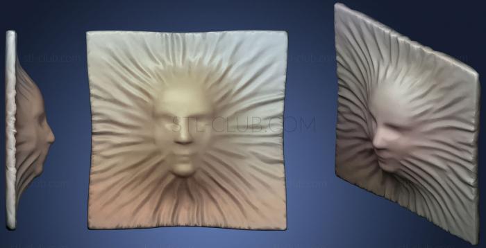 3D мадэль Бронзовая ткань и голова лоуполи готовы к игре (STL)