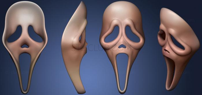 3D модель Маска Крика призрачного лица (STL)