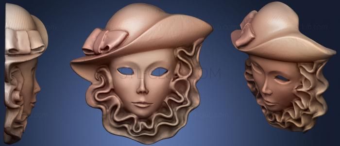 3D модель Mask Maschera Italiana Tipica Di Venezia (2) (STL)