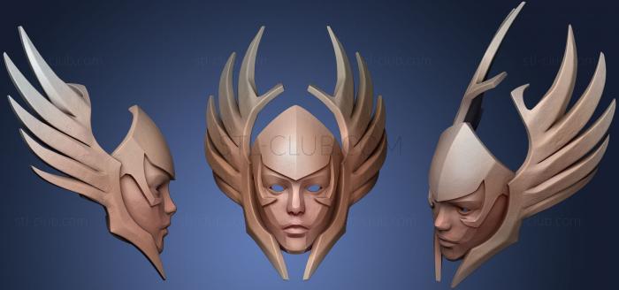 3D мадэль Средневековый шлем-маска 6 (STL)