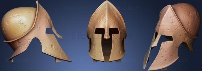 Маски Realistic Ancient Greek Helmet STL Printable