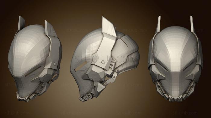 3D модель Носимый Шлем Рыцаря Аркхема (STL)