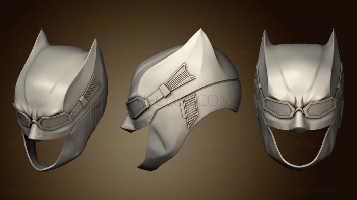 3D model Batman Justice League Helmet with Goggles Tactical Cowl (STL)
