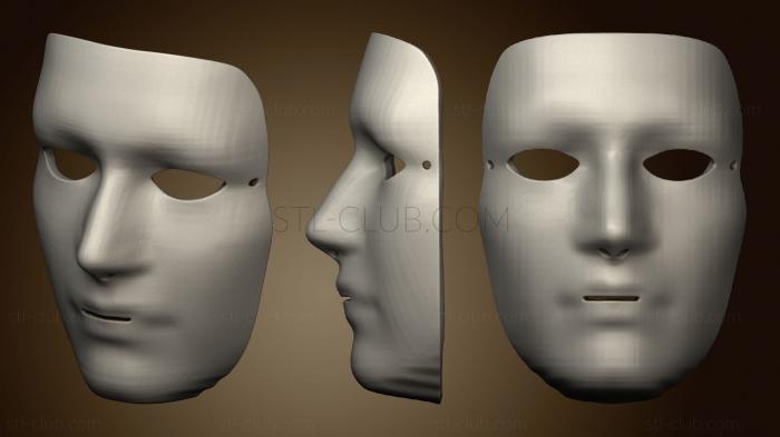 3D model Blank Halloween Mask (STL)