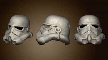 3D model Carved Trooper Helmet (STL)