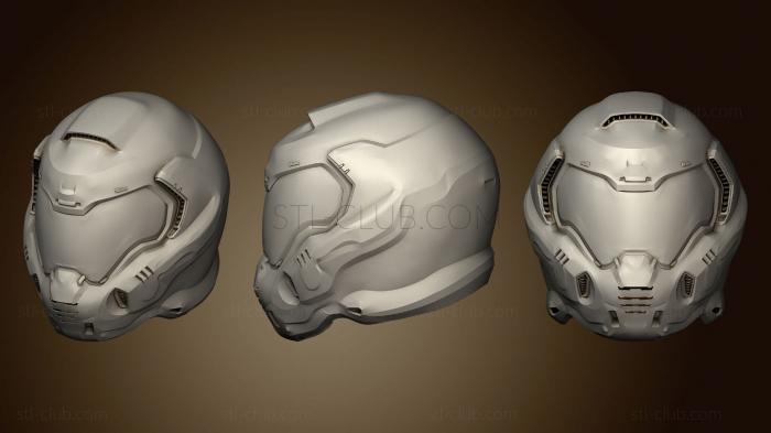 3D model Doom Helmet Revision 1 (STL)