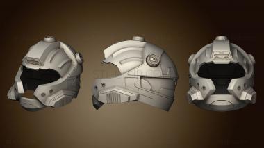 3D model Main piece halo qbc helmet able by (STL)