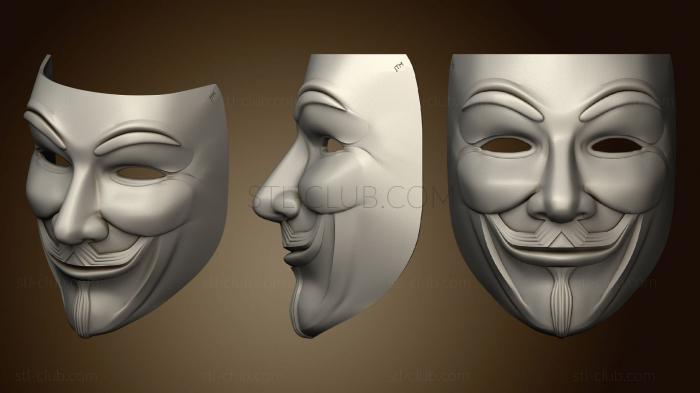 3D model Mascara Guy Fawkes (STL)