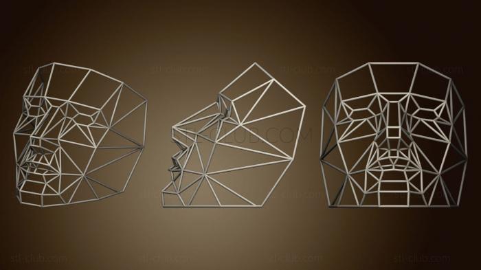 3D модель Многоугольная маска (STL)