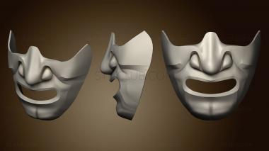 3D model Samurai half mask v1 (STL)