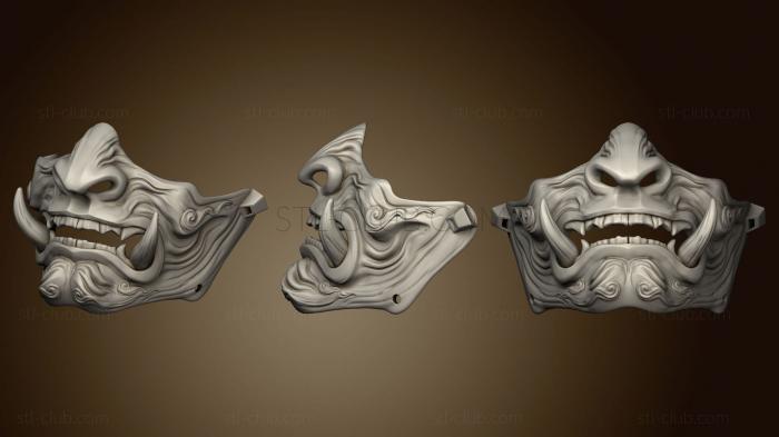 3D model Samurai mask 2 (STL)