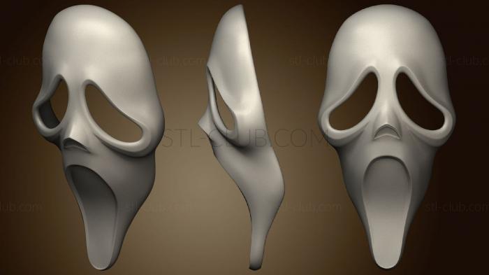 3D model Scream ghostface mask (STL)