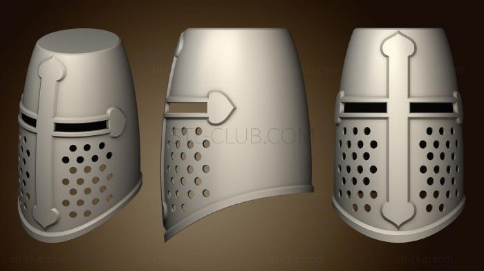 3D model Teutonic Knight Helmet (STL)