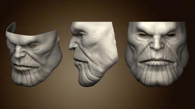 3D model Thanos Helmet and Face Shell (STL)