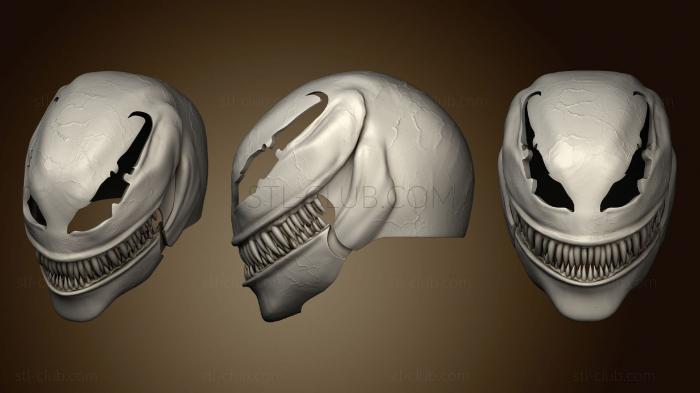 3D model Venom Movie Helmet V3 undamaged (STL)