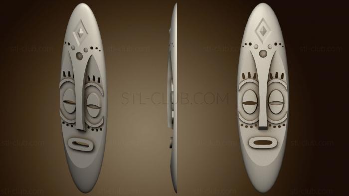 3D model African Mask 2 (STL)