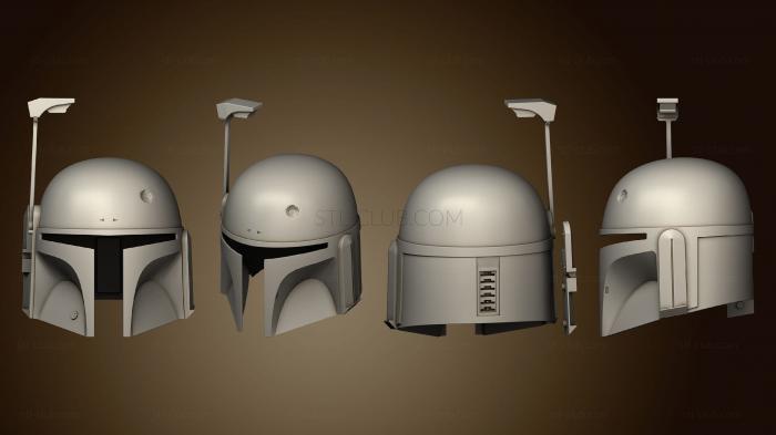 3D model helmet boba fett dent the mandalorian (STL)
