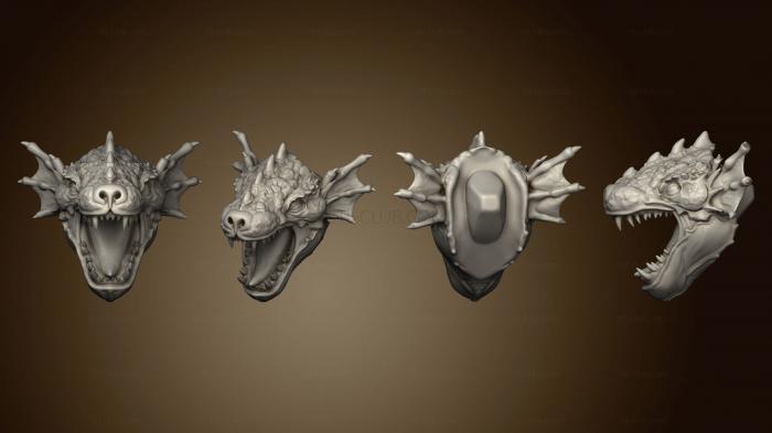3D модель Джейми Корт Тюлень-Дракон, Голова Тюленьего Дракона (STL)