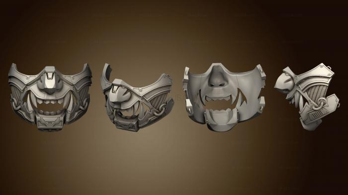 3D model Samurai Neon Mask v 2 (STL)