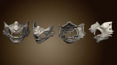 3D model wolf of tsushima mask ghost (STL)