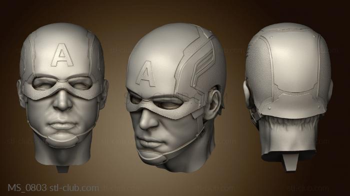 3D model Captain America with Helmet (STL)