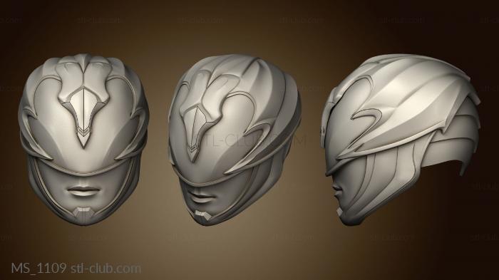 Маски power rangers Black Gray Ranger helmet