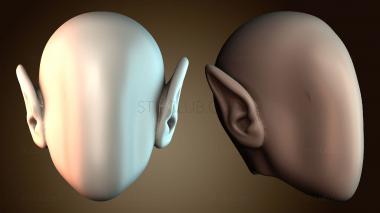 3D мадэль Голова без маски для использования с другими комплектами (STL)