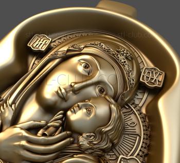 3D model Kasperovskaya Mother of God (STL)