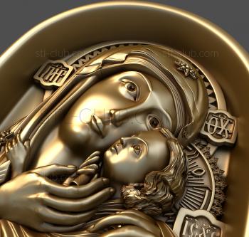 3D model Kasperovskaya Mother of God (STL)