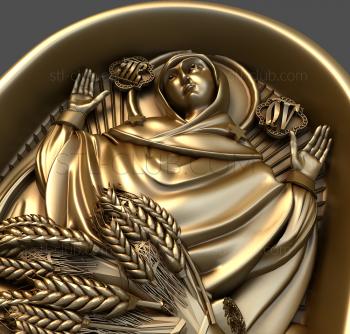 3D model Bread Icon of the Mother God (STL)