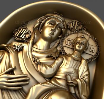 3D model Icon of the Mother of God Hodegetria of Smolensk (STL)